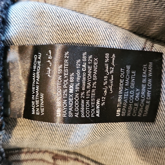 White House Black Market Skinny Ankle Leather Embellished Jeans - Picture 10 of 12